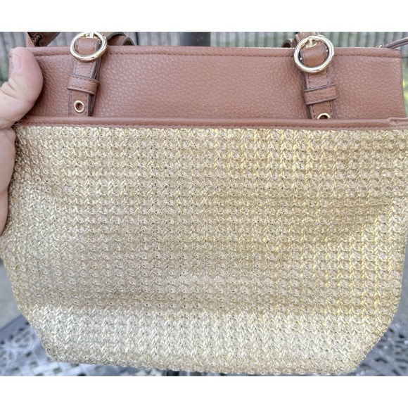 Anne Klein Classic Pocket Tote Bag With Leather Handles - Picture 7 of 7